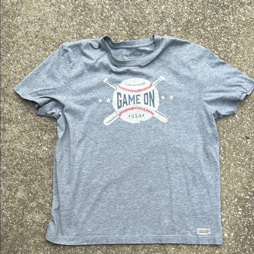 Life is Good Gray 'Game On' T-Shirt